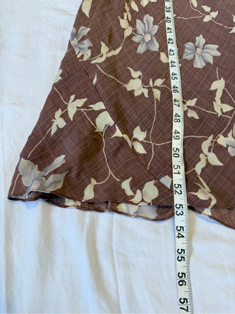 Brooks Brothers 14 Silk Bias Floral 90’s Mauve Dress - Picture 7 of 7